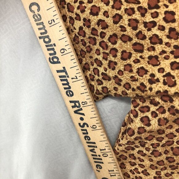 Vintage Notations Short Sleeve Brown Button Up Blouse Plus Size 1X Women - Picture 7 of 12